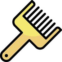 A comb icon on a white background vector