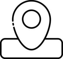 A location marker icon on a white background vector