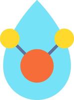 An illustration of a drop with two yellow and orange balls vector