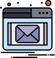 Email icon with a mail envelope vector