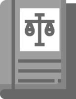A book with scales of justice on it vector