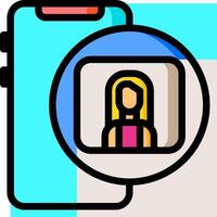 Mobile app design icon vector