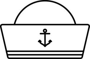 An anchor in a basket with a handle vector