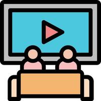 streaming illustration design vector