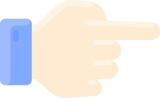 A hand pointing at something vector