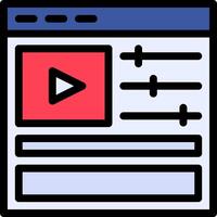 A player icon with a red arrow vector