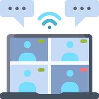 conferencing with chat vector