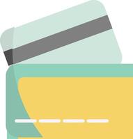 A credit card and a wallet icon vector