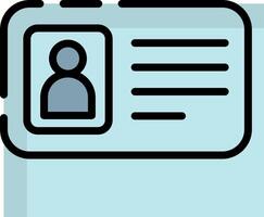 An icon of a person in a passport vector