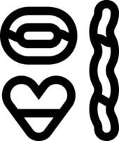 A black and white drawing of a heart and a heart shaped vector