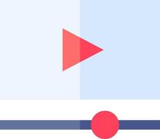 A red and blue player icon vector