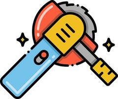 A tool with a wrench and a screwdriver vector
