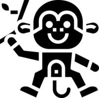Monkey illustration design vector