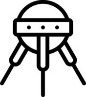 An icon of a flying object with a large head vector