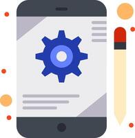 Mobile app development services vector