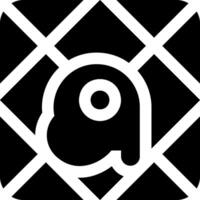 A black and white square with a white square in the middle vector