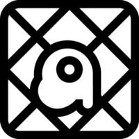 A black and white square with a white square in the middle vector