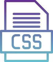 Css file icon vector
