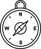 A compass icon on a white background vector