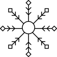 Snowflake coloring pages vector