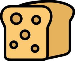 A slice of cheese with holes on it vector
