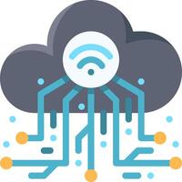 Cloud computing and wifi vector