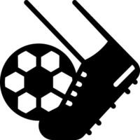 Soccer ball and foot icon vector