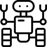 A robot icon with a wrench in its hands vector