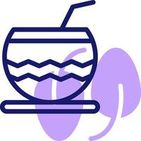 A drink with a straw and a leaf vector