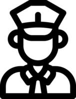 Police officer icon vector
