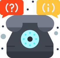 Phone icon with speech bubbles vector