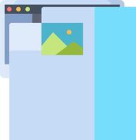 A folder with a picture on it vector