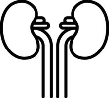 A kidney icon on a white background vector