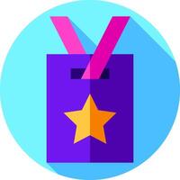 A purple bag with a star on it vector