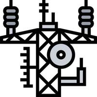 Electricity tower illustration vector