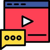 chat icon with a chat bubble vector
