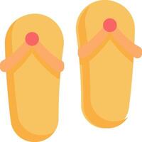 A pair of flip flops on a white background vector