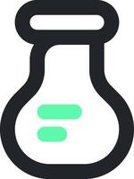 A flask icon on a white background vector
