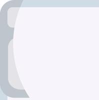 A white square with a blue border vector