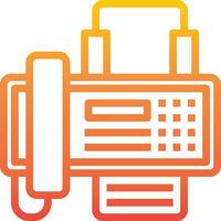 An orange and yellow phone icon vector