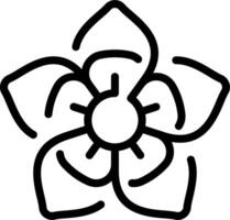 Flower outline coloring pages vector