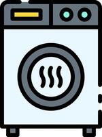 A washing machine icon on a white background vector