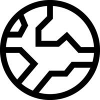 A black and white logo of a circle with a line through it vector