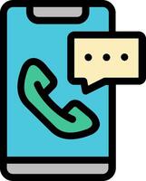 Call illustration design vector