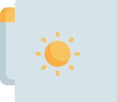 A folder with a sun on it vector