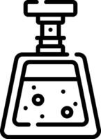 A perfume bottle icon on a white background vector