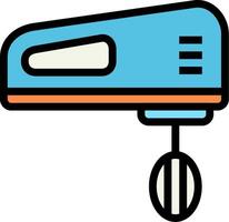 A blue mixer with a ball on the end vector