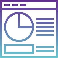 A clock icon on a website page vector