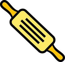 A rolling pin icon on a white background vector