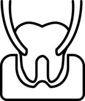 Tooth Extraction Icon vector